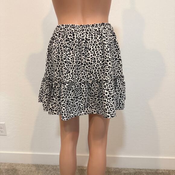 Seed Teen 16 animal print ruffle linen blend skirt SK 2783 - Picture 9 of 9